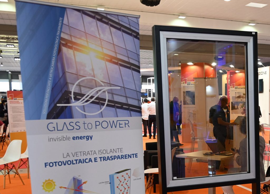 Vetrata fotovoltaica trasparente